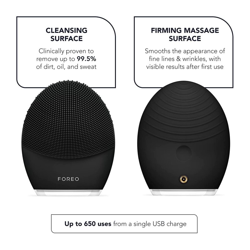 FOREO LUNA 3 MEN SILICONE FACIAL CLEANSING & FIRMING MASSAGE BRUSH