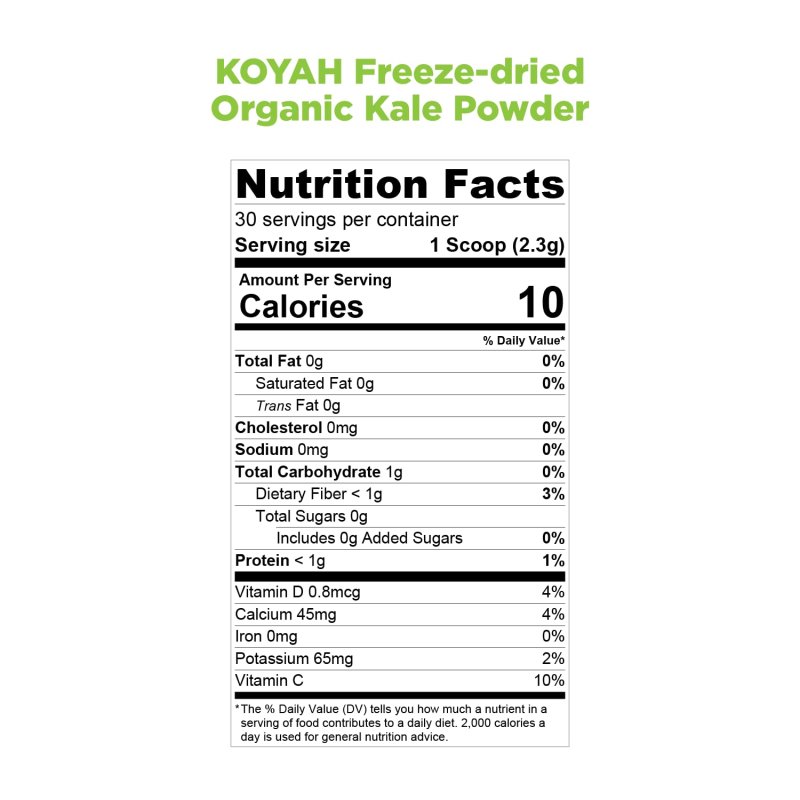 KOYAH - ORGANIC KALE POWDER