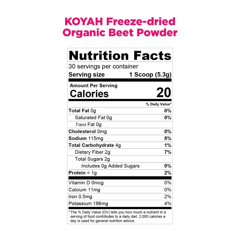 KOYAH - ORGANIC BEET POWDER