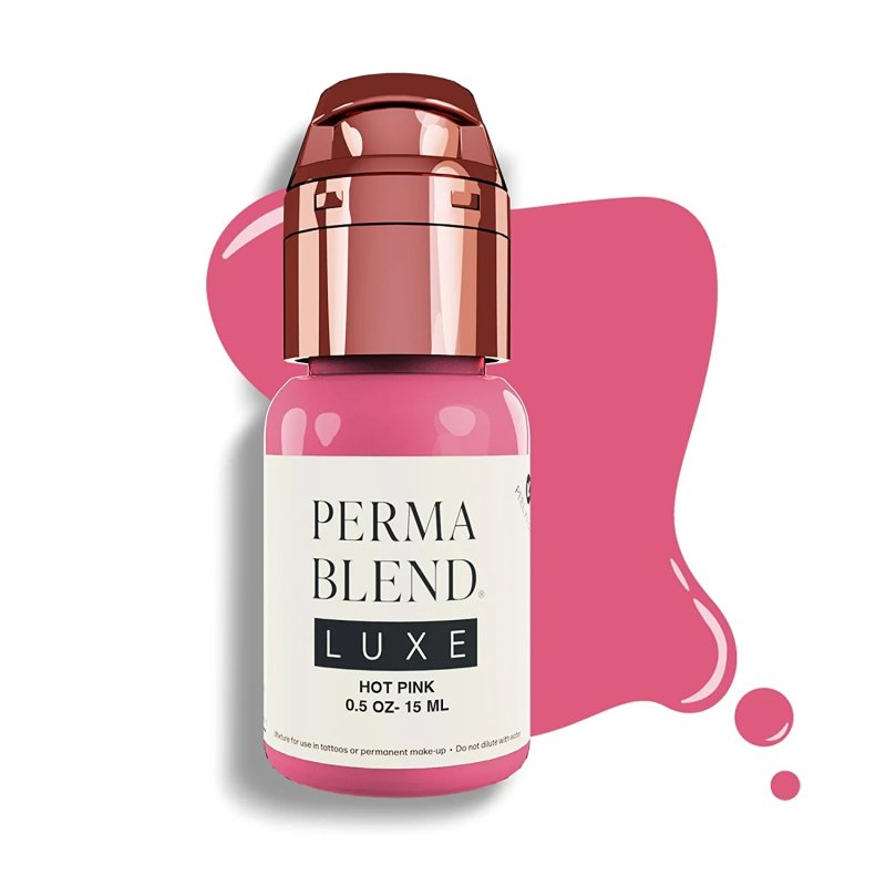 PERMA BLEND LUXE - HOT PINK - MICROBLADING INK TO ENHANCE LIP COLOR - 0.5 OZ