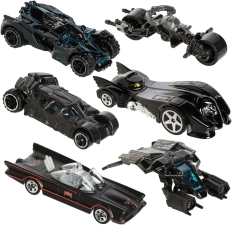 HOT WHEELS 2015 BATMAN BUNDLE SET OF 6 EXCLUSIVE DIE-CAST VEHICLES