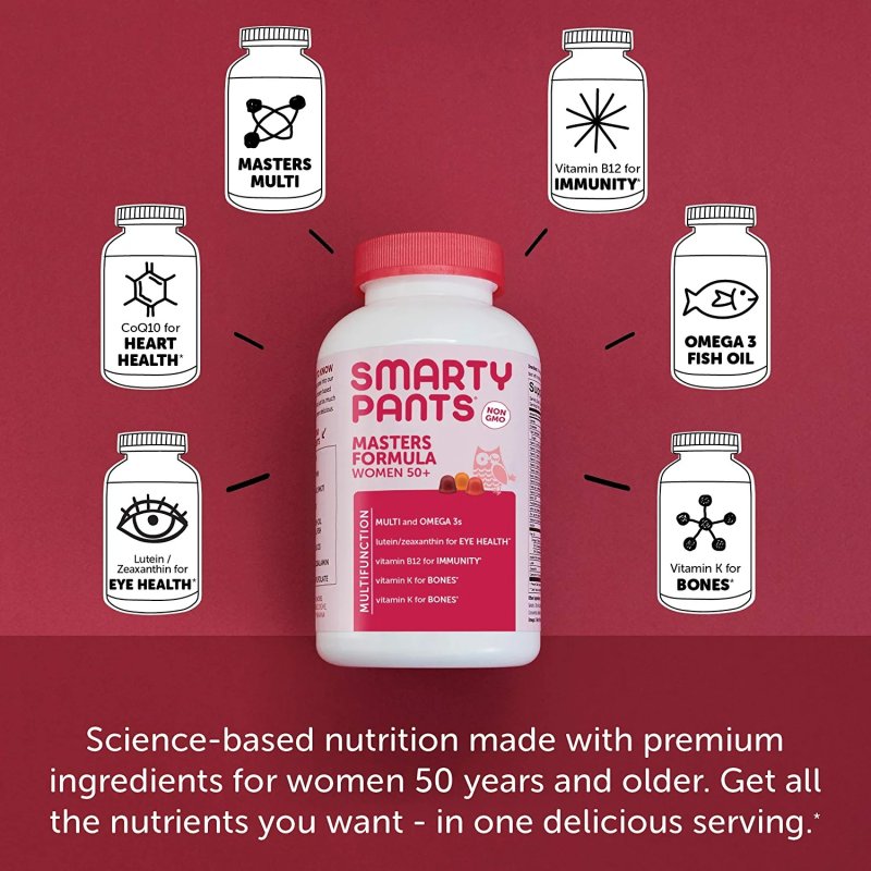 SMARTYPANTS WOMEN'S MASTERS 50+ MULTIVITAMIN - 120 ADET