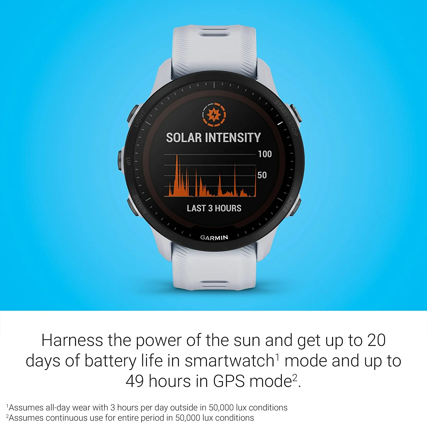 GARMIN FORERUNNER 955 SOLAR GPS RUNNING SMARTWATCH