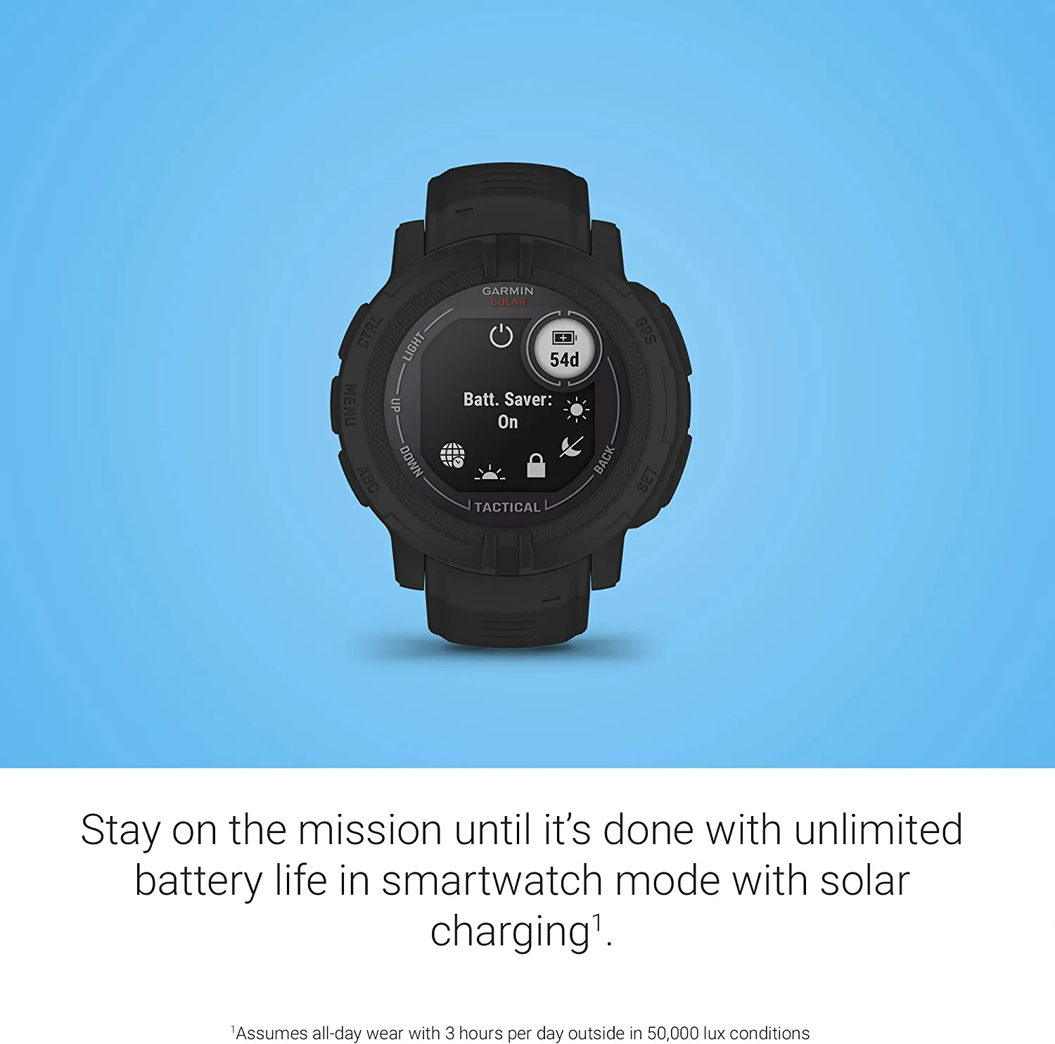 GARMIN INSTINCT 2 SOLAR GPS OUTDOOR WATCH