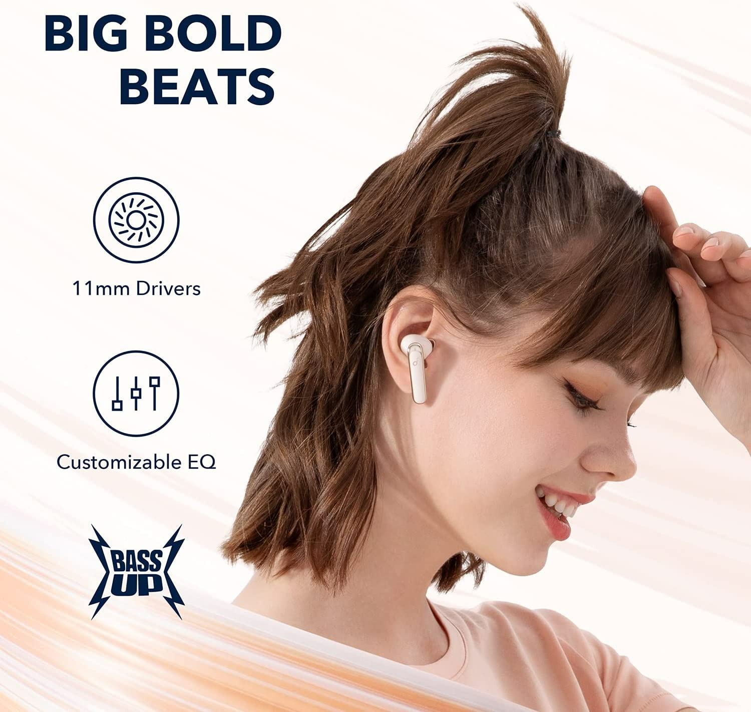 SOUNDCORE BY ANKER LIFE P3 NOISE CANCELLING EARBUDS - OAT WHITE
