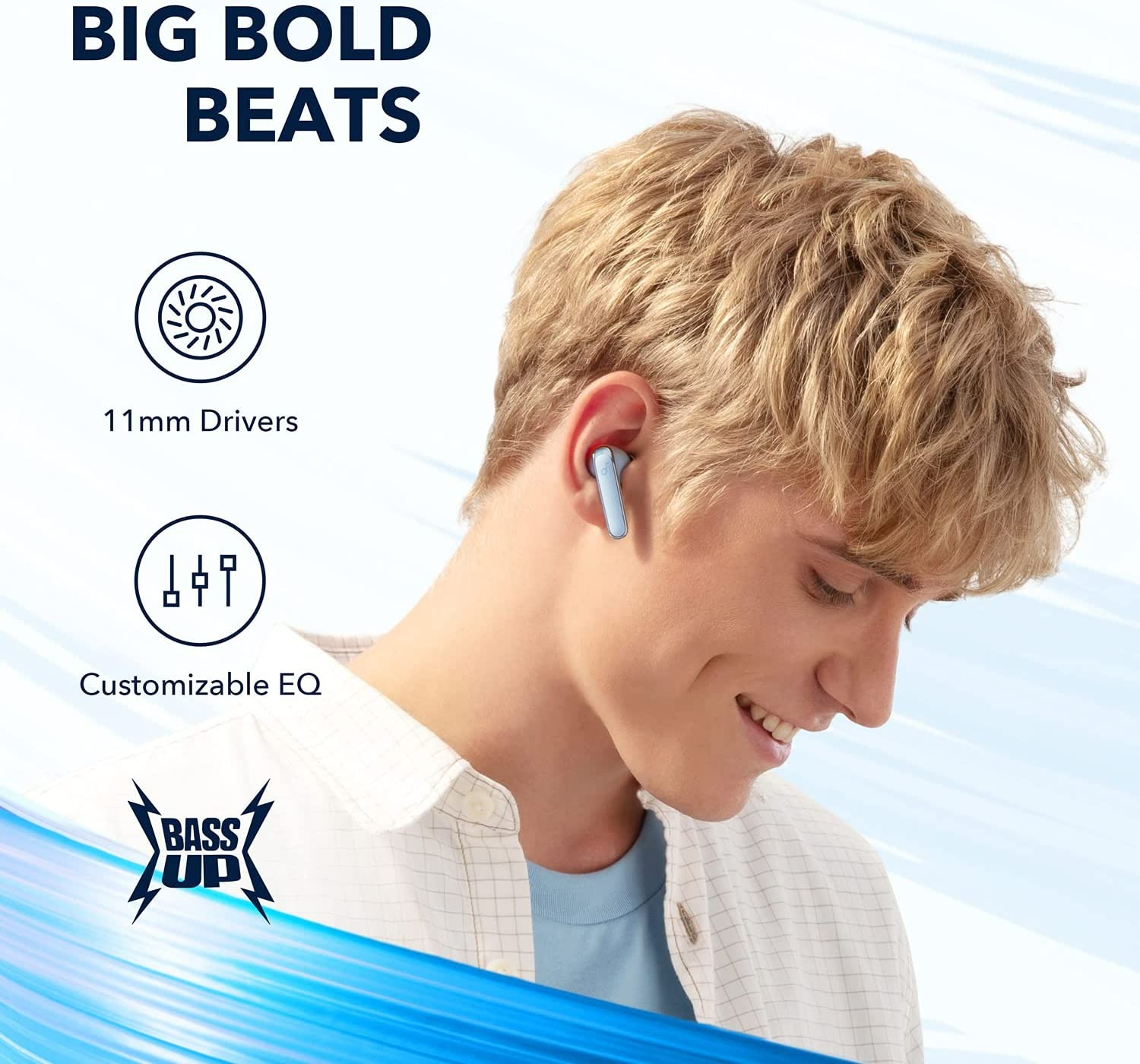 SOUNDCORE BY ANKER LIFE P3 NOISE CANCELLING EARBUDS - SKY BLUE