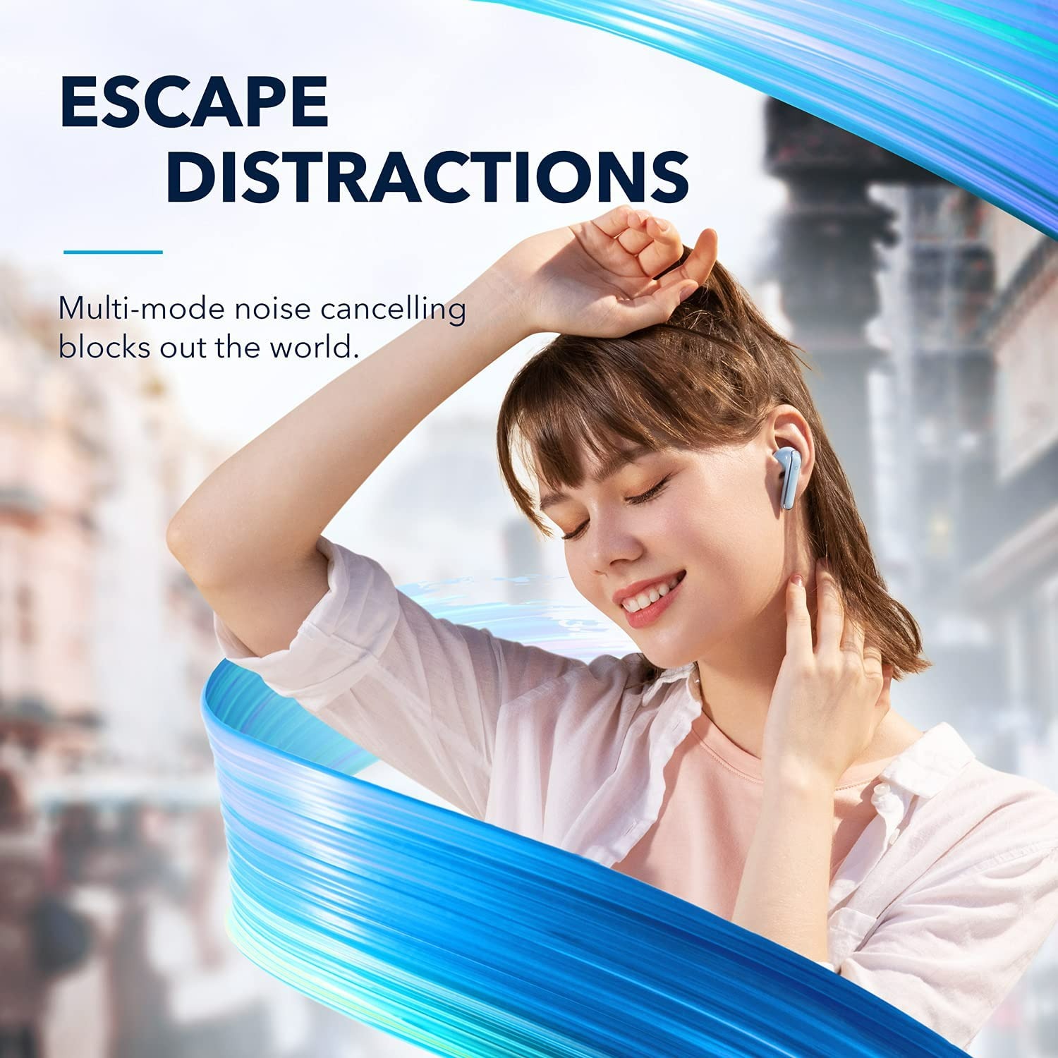 SOUNDCORE BY ANKER LIFE P3 NOISE CANCELLING EARBUDS - SKY BLUE