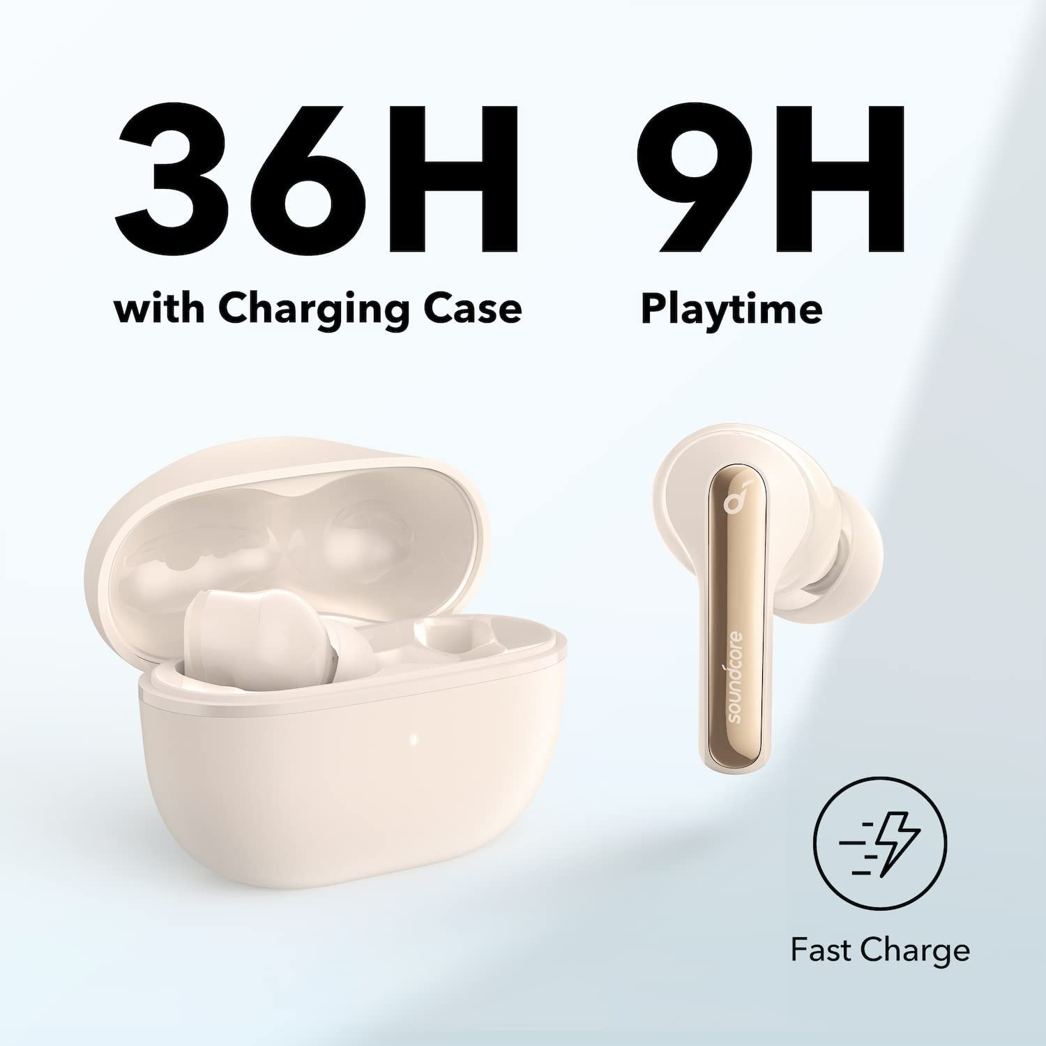 SOUNDCORE BY ANKER LIFE P3I HYBRID ACTIVE NOISE CANCELLING EARBUDS - OAT WHITE