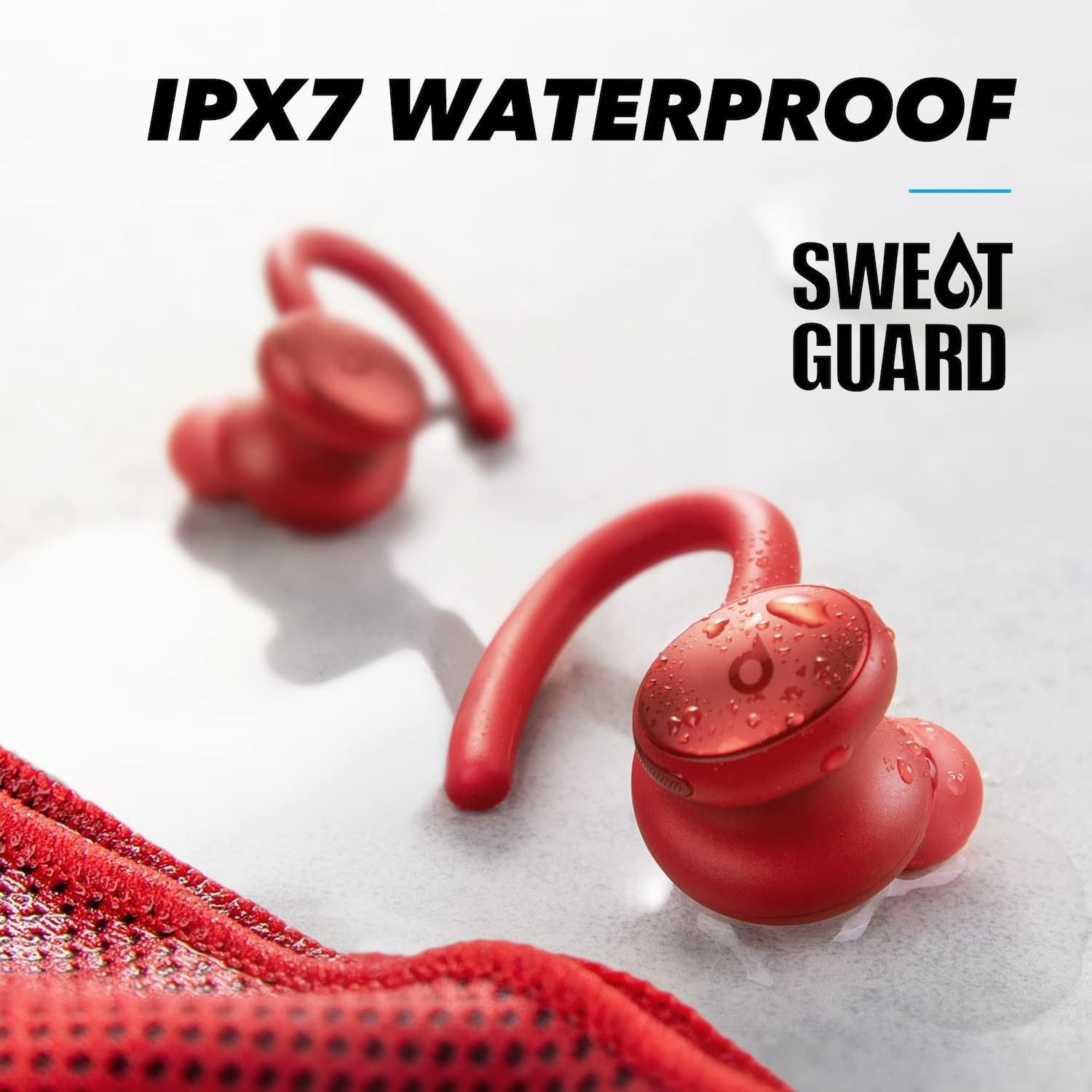 SOUNDCORE BY ANKER SPORT X10 TRUE WIRELESS BLUETOOTH SPORT EARBUDS - KIRMIZI