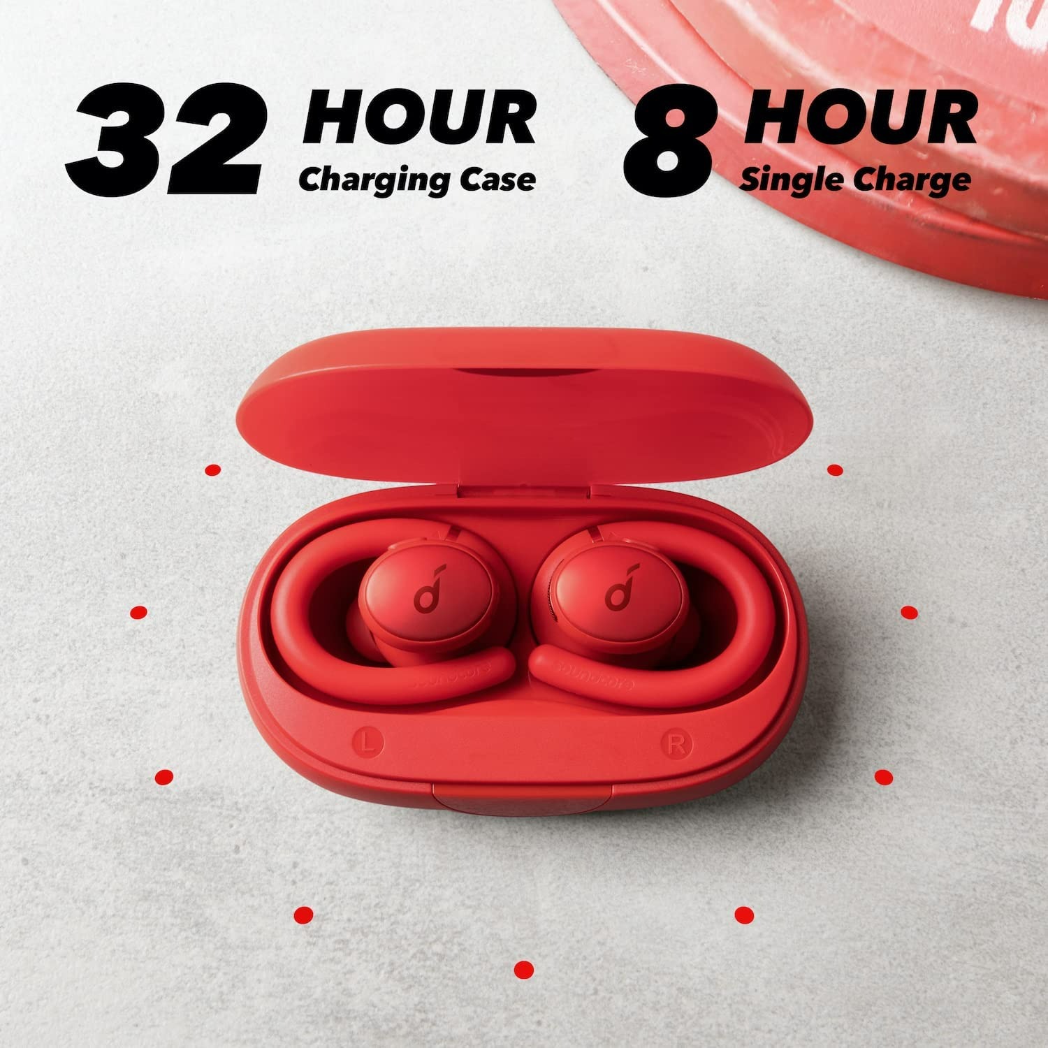 SOUNDCORE BY ANKER SPORT X10 TRUE WIRELESS BLUETOOTH SPORT EARBUDS - KIRMIZI