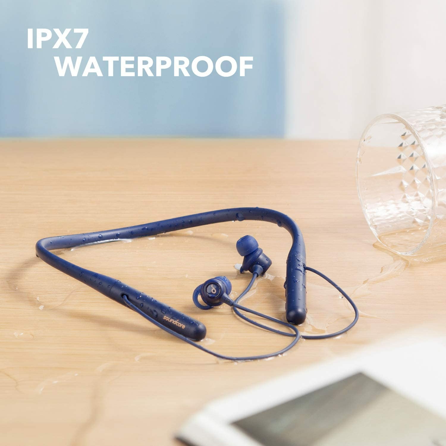 SOUNDCORE ANKER LIFE U2 BLUETOOTH NECKBAND HEADPHONES - MAVI
