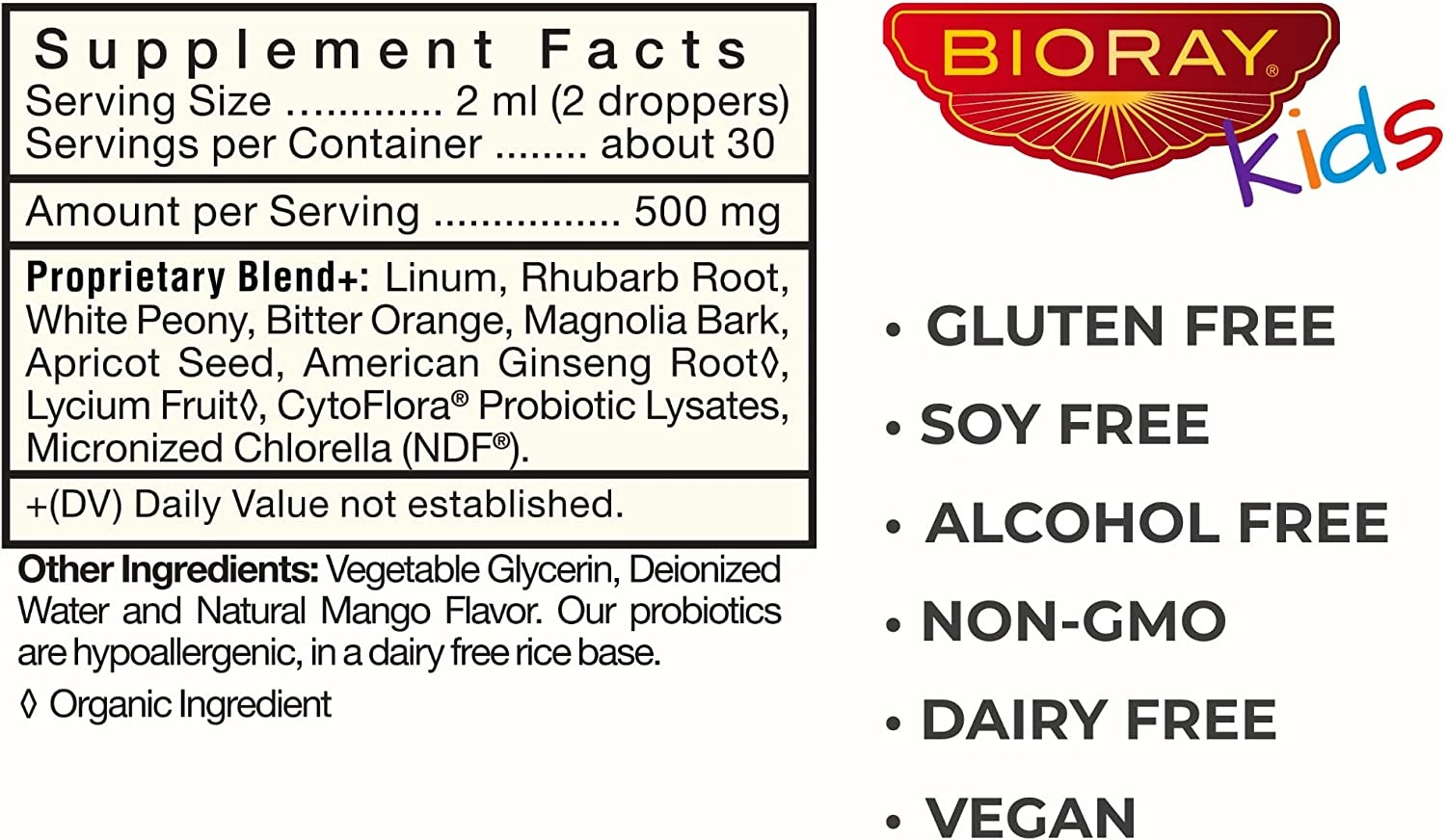 BIORAY KIDS NDF POOPER - MANGO - 2 FL OZ