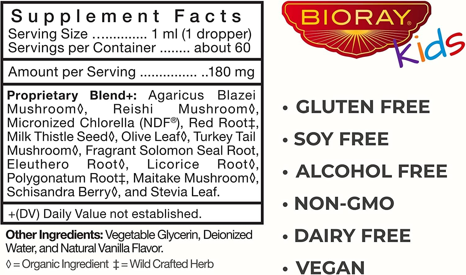 BIORAY KIDS NDF CALM - VANILLA - 2 FL OZ