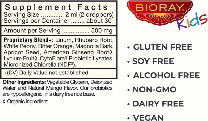 BIORAY KIDS NDF POOPER - MANGO - 2 FL OZ