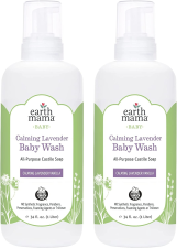 EARTH MAMA CALMING LAVENDER FOAMING HAND & BODY WASH - 34 FL OZ - 2 ADET