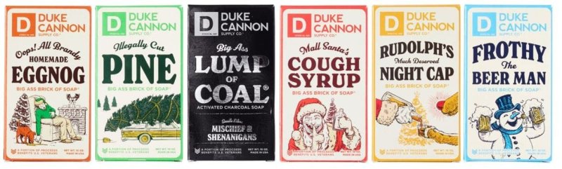 DUKE CANNON SUPPLY CO. SIX BIG ASS BRICKS OF HOLIDAY SOAP BARS BUNDLE - 6'LI PAKET