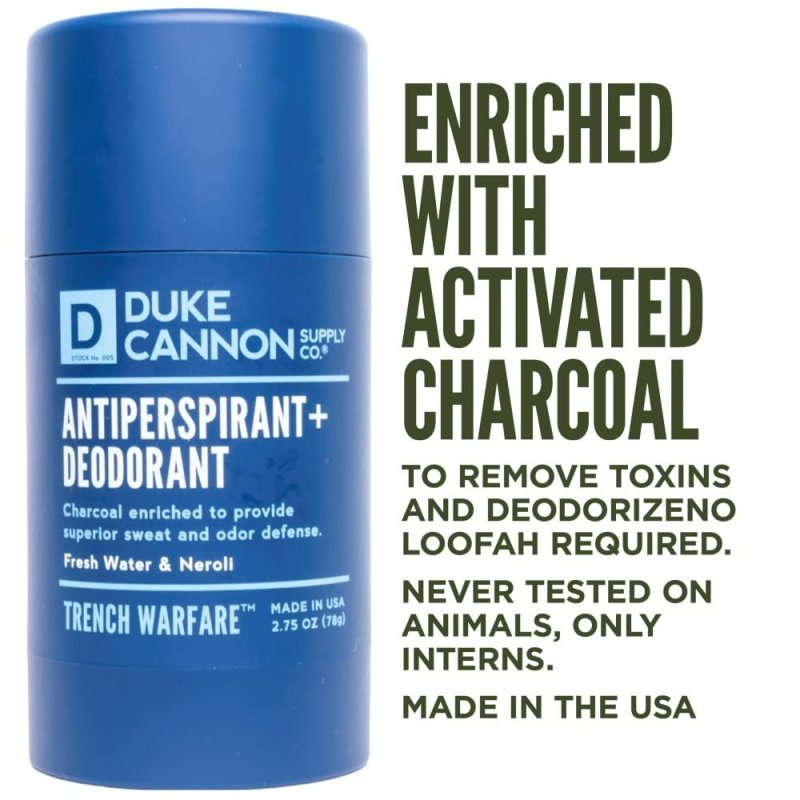 DUKE CANNON SUPPLY CO. TRENCH WARFARE ANTIPERSPIRANT & DEODORANT - 2.75 - 3 ADET