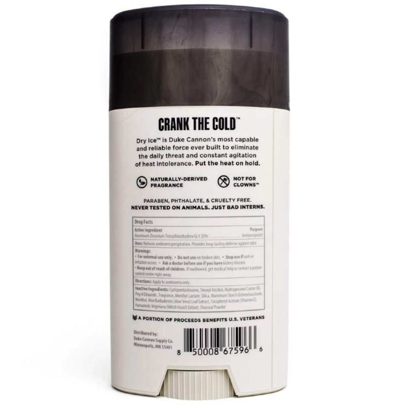 DUKE CANNON SUPPLY CO. DRY ICE COOLING ANTI-PERSPIRANT - 2.6 OZ