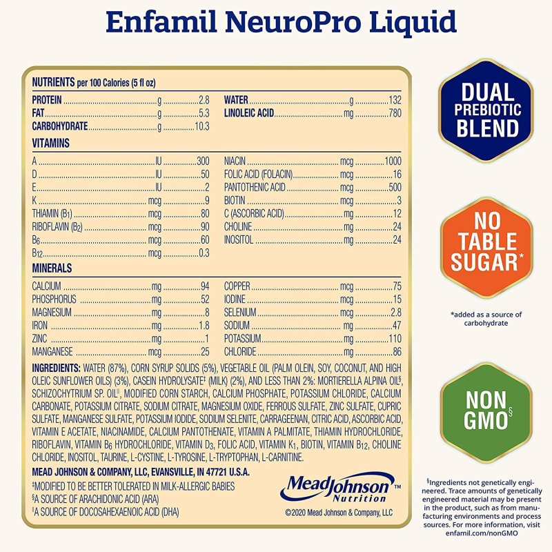 ENFAMIL NEUROPRO READY TO USE BABY FORMULA - 32 FL OZ - 6'LI PAKET