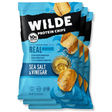 WILDE SEA SALT AND VINEGAR CHICKEN CHIPS - 2.25 OZ - 3'LU PAKET