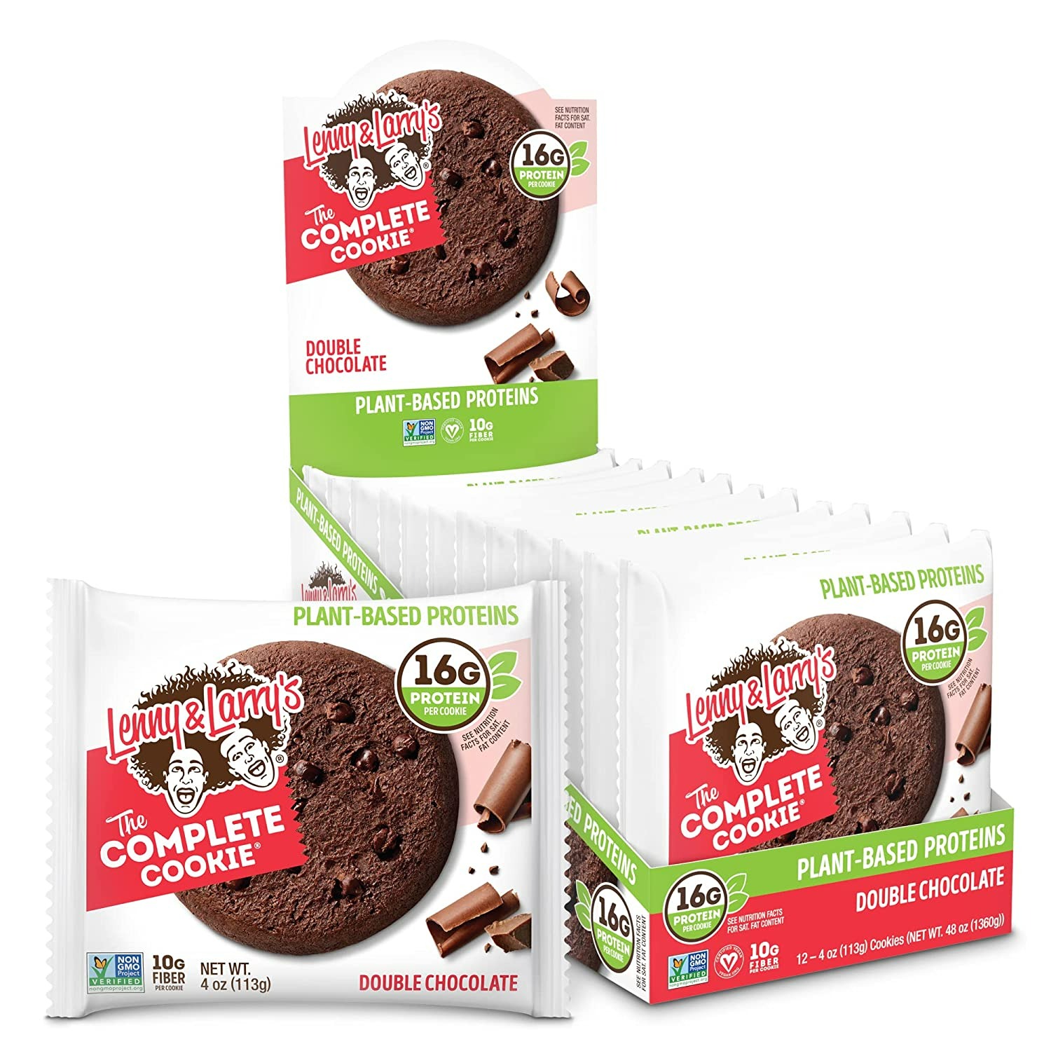 LENNY & LARRY'S THE COMPLETE COOKIE - DOUBLE CHOCOLATE - 4 OZ COOKIE - 12 ADET