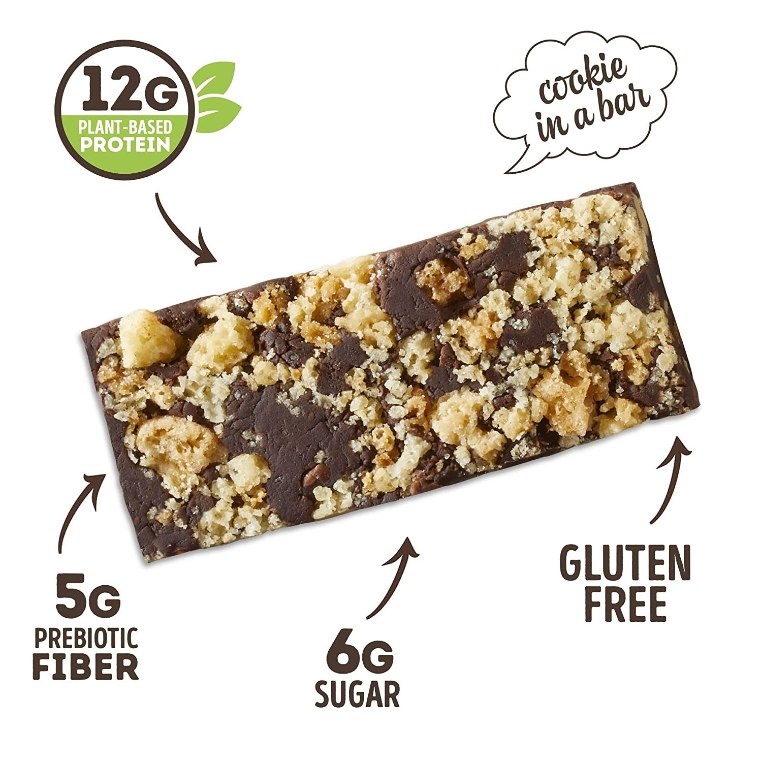 LENNY & LARRY'S THE COMPLETE COOKIE-FIED PLANT-BASED PROTEIN BAR - CHOCOLATE ALMOND SEA SALT - 9 ADET