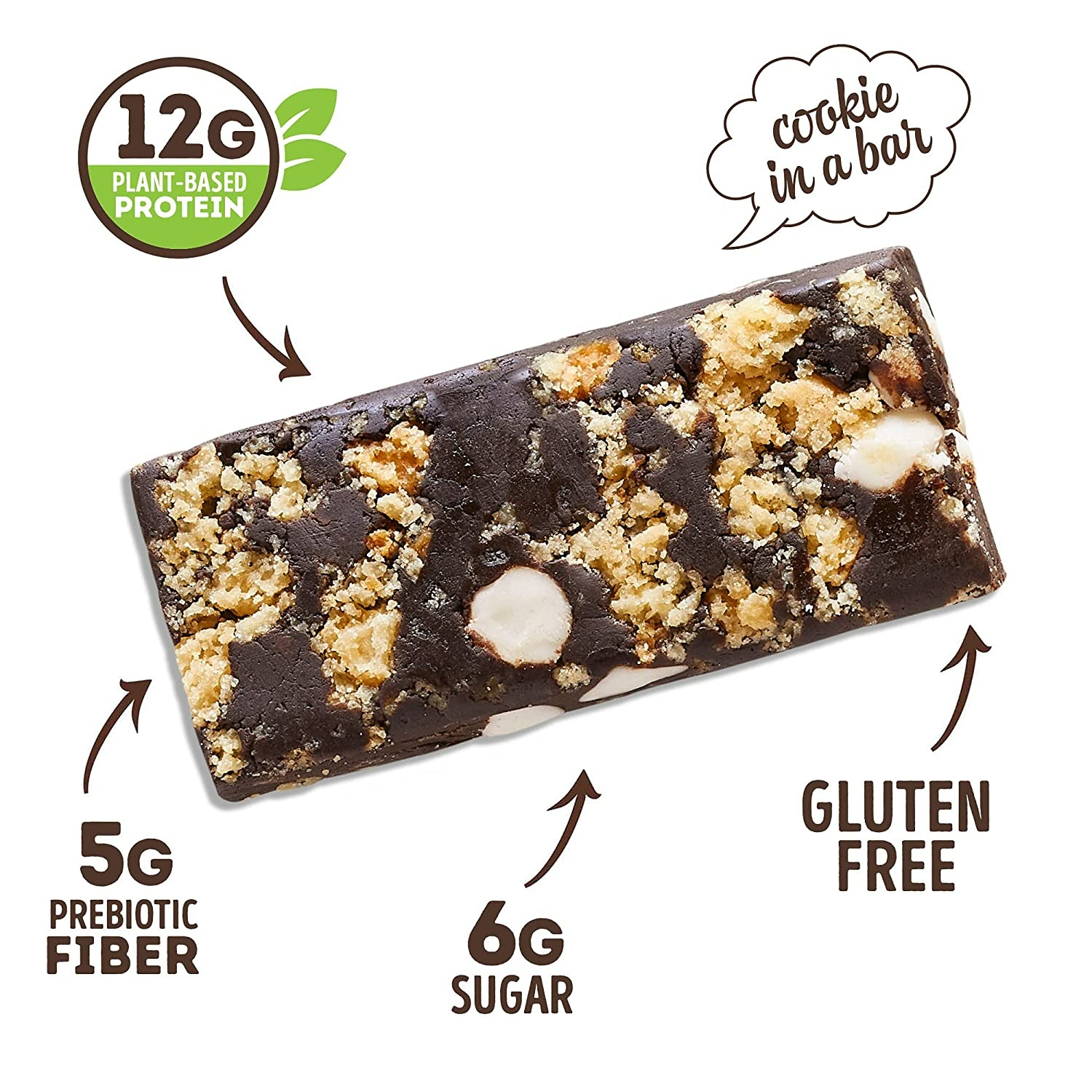 LENNY & LARRY'S THE COMPLETE COOKIE-FIED BAR - COOKIES & CREME PLANT-BASED PROTEIN BAR - 9 ADET