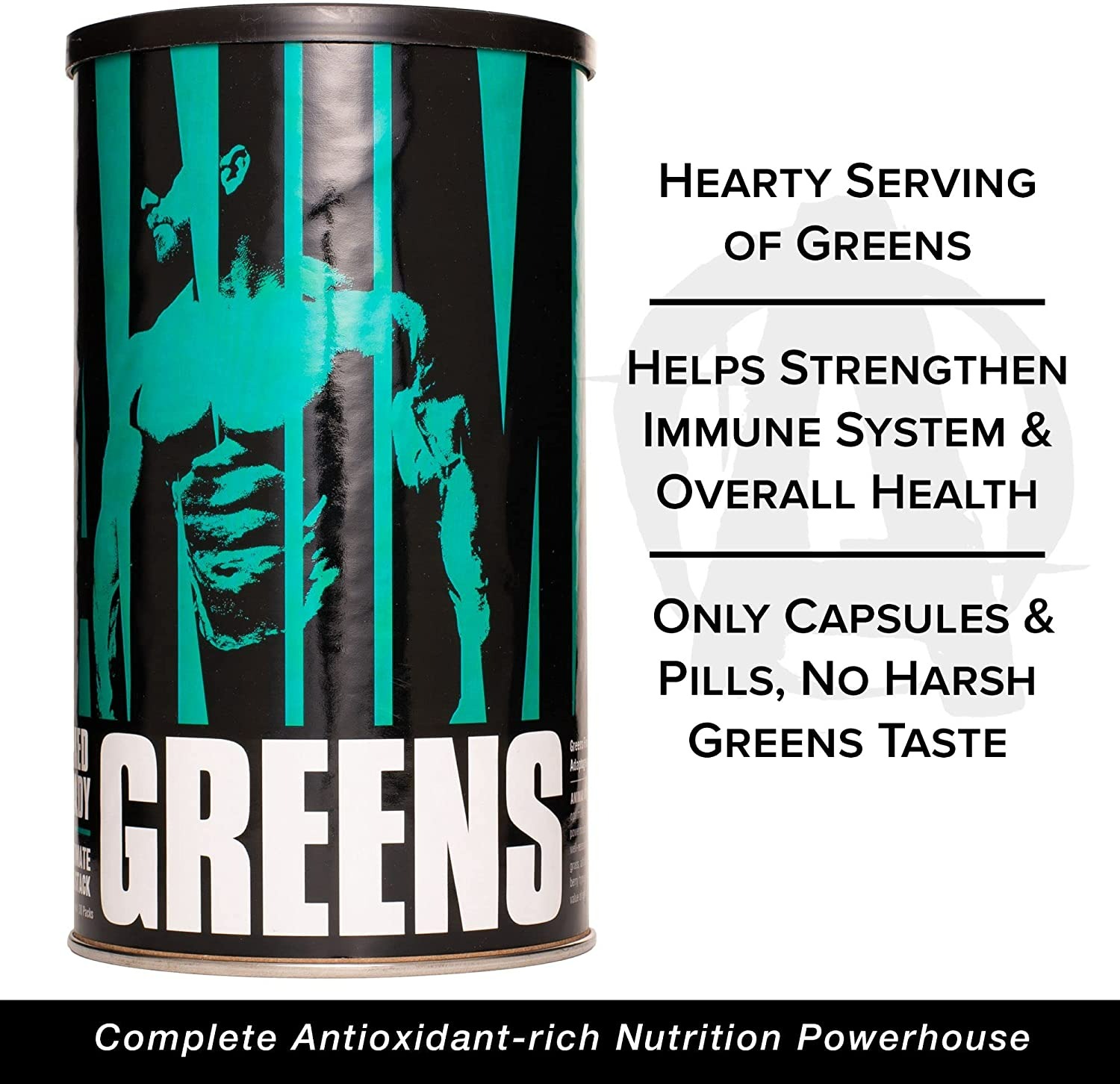 ANIMAL GREENS PAK - CHLOROPHYLL, SUPERFOOD PREBIOTIC AND PROBIOTIC SUPER DIGESTION BLEND- 30 ADET