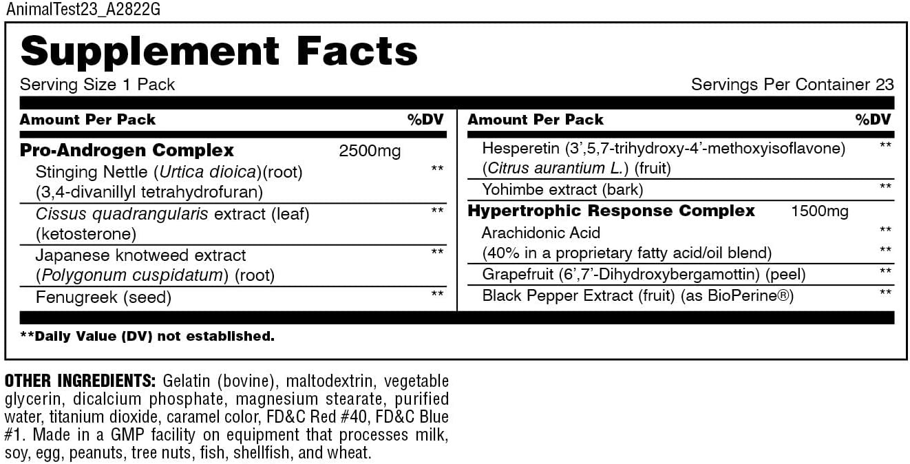 ANIMAL TEST – TESTOSTERONE BOOSTER FOR MEN – 21 GUNLUK
