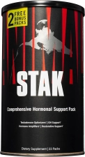 ANIMAL STAK - NATURAL HORMONE BOOSTER SUPPLEMENT WITH TRIBULUS - 21 ADET