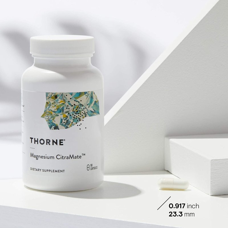 THORNE MAGNESIUM CITRAMATE - MAGNESIUM SUPPLEMENT - 90 KAPSUL