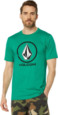 VOLCOM CRISP STONE SHORT SLEEVE TEE - YESIL