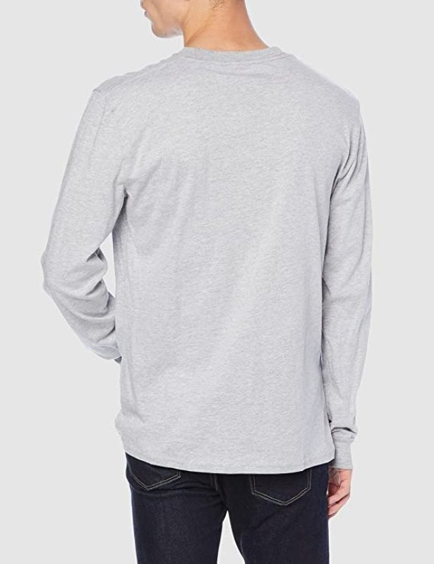 VOLCOM MEN'S ICONIC DEADLY STONES LONG SLEEVE T-SHIRT - GRI