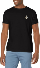 VOLCOM MEN'S BLAQUEDOUT SHORT SLEEVE TEE - SIYAH
