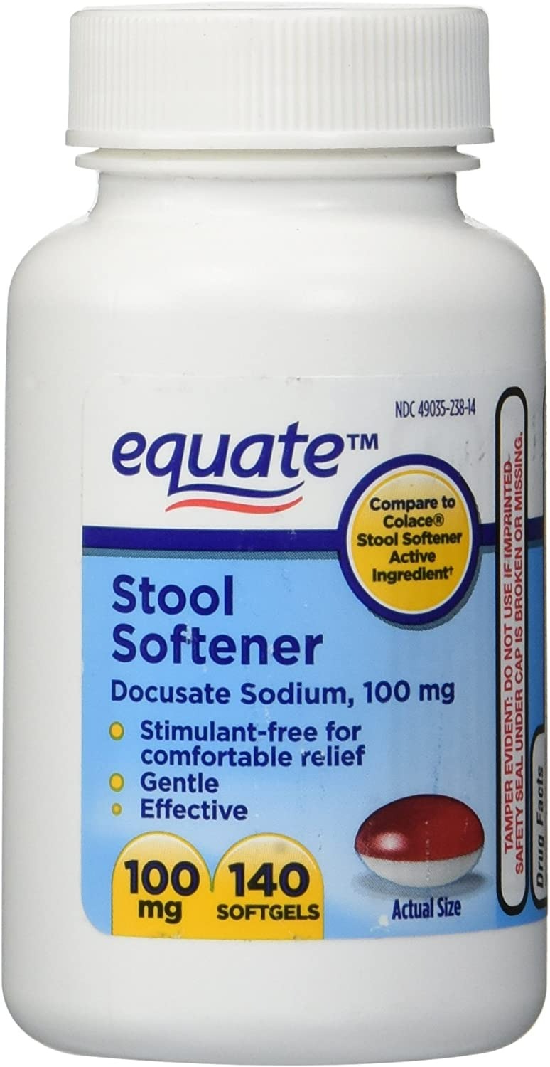 EQUATE - STOOL SOFTENER 100 MG - 140 KAPSUL