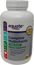 EQUATE MATURE ADULT 50+ ONE DAILY COMPLETE MULTIVITAMIN - 220 ADET