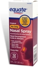 EQUATE - NASAL SPRAY NO DRIP ORIGINAL - 1 FL OZ - 2 ADET