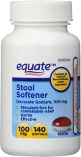 EQUATE - STOOL SOFTENER 100 MG - 140 KAPSUL
