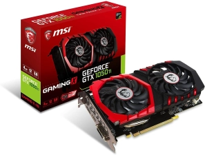 MSI COMPUTER VIDEO GRAPHIC CARDS GEFORCE GTX 1050 TI GAMING X 4G - 4 GB