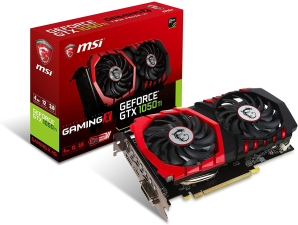 MSI COMPUTER VIDEO GRAPHIC CARDS GEFORCE GTX 1050 TI GAMING X 4G - 4 GB