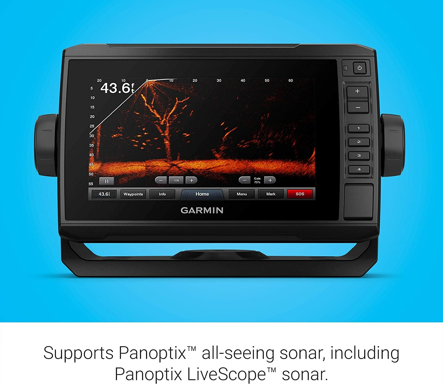 GARMIN ECHOMAP UHD 74CV - 7" KEYED-ASSIST TOUCHSCREEN CHARTPLOTTER