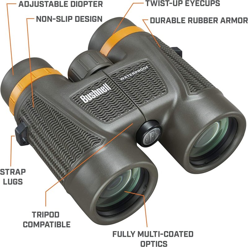 BUSHNELL H2O XTREME COMPACT WATERPROOF BINOCULARS - 10X42 MM
