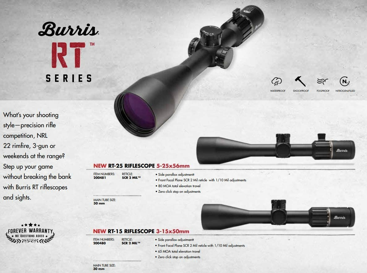 BURRIS RT SERIES LONG RANGE RIFLE SCOPE