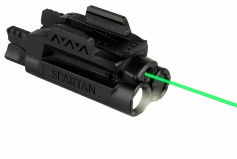 LASERMAX GREEN SPARTAN LIGHT/LASER 1 3/4” LENGTH RAIL AND UP - 1.3 OZ
