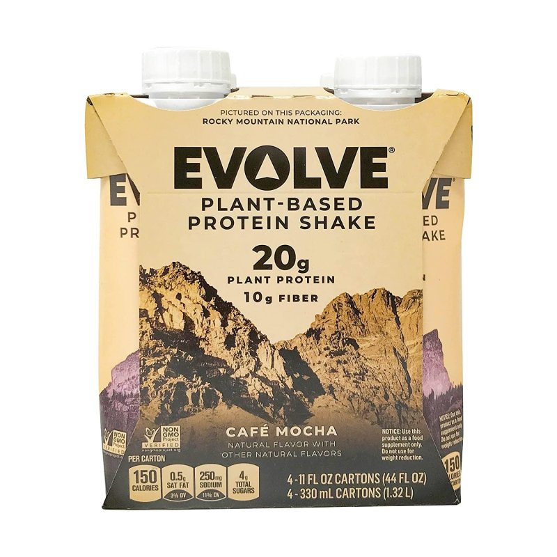 EVOLVE MELLOW MOCHA PROTEIN SHAKE - 4 ADET - 11 OZ