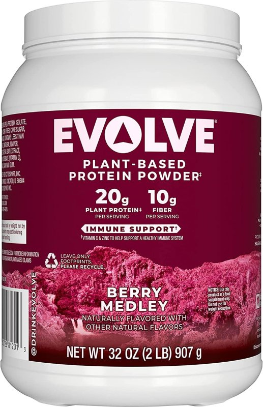 EVOLVE PROTEIN POWDER - BERRY MEDLEY - 32 OZ