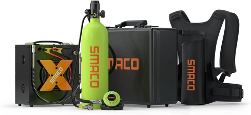 SMACO MINI SCUBA TANK 1.9L SCUBA DIVING TANK KIT