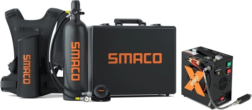 SMACO S700 MINI SCUBA TANK 1.9L PORTABLE MINI SCUBA DIVING TANK
