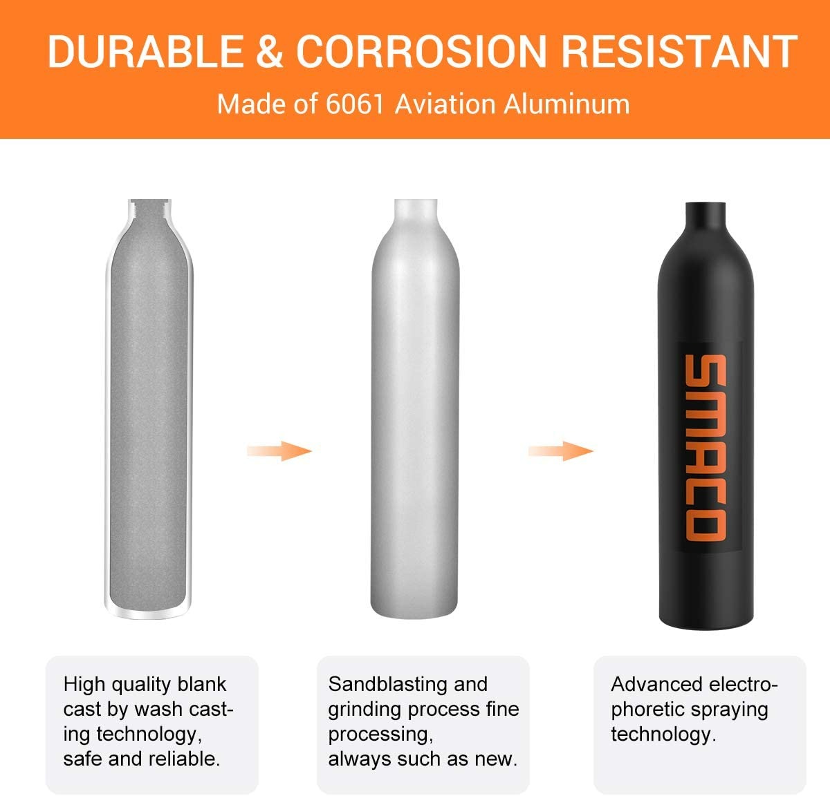 SMACO MINI SCUBA TANK DIVING GEAR FOR DIVER SCUBA DIVING TANK OXYGEN CYLINDER