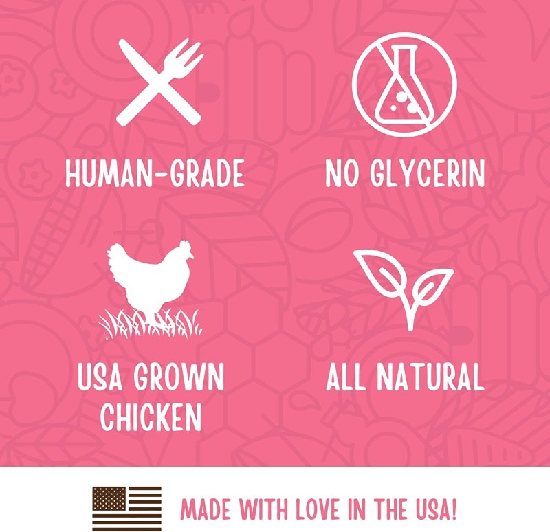 FULL MOON CHICKEN STRIPS HEALTHY ALL NATURAL DOG TREATS  GRAIN FREE - 24 OZ